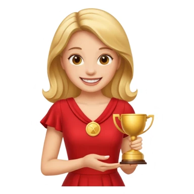 Red carpet winner sticker