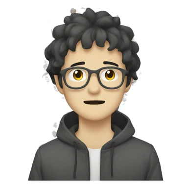 Make me a twitch emoji in the style of the anime character Satoru Gojo sticker