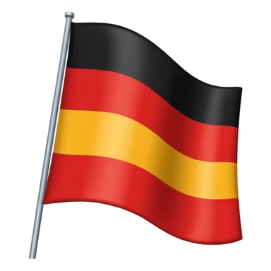 German Empire flag red white and black  sticker