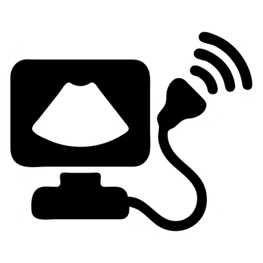 simple ultrasound icon sticker