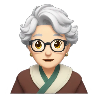 Grandma play genshin sticker