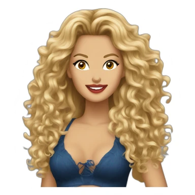 Paulina Rubio cantando sticker