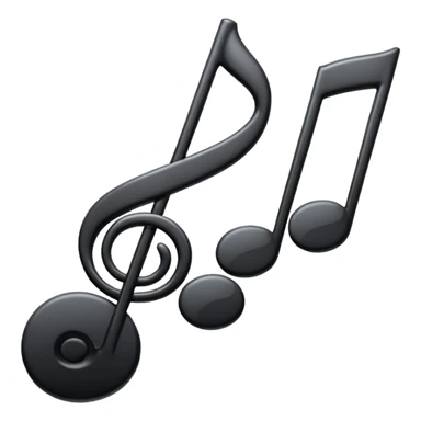 music notes appearing on a staff sticker