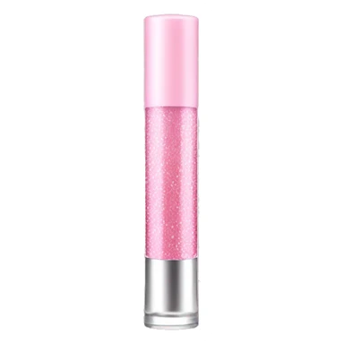 Light Pink sparkly lip gloss tube sticker