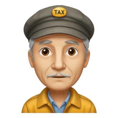 old taxi driver sticker