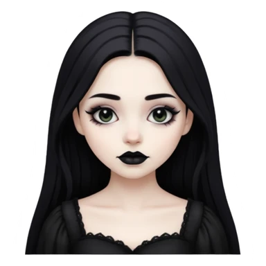 gothic girl  sticker