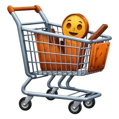 shopping cart damaged sticker