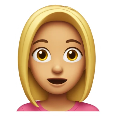 Surprised girl sticker