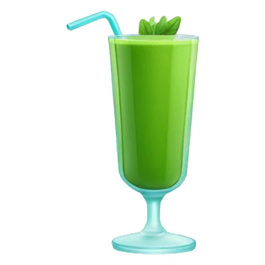 Green smoothie with no emoji sticker