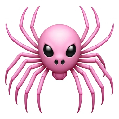 White and pink spider emoji ... Classic and with white strap sticker