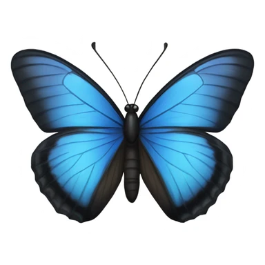 Blue and black butterflies  sticker