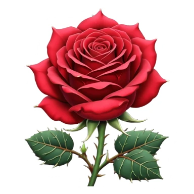 Gothic WhatsApp Emojis Like a black Rose  sticker