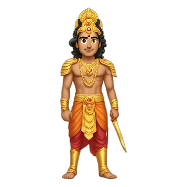 arjun mahabharat sticker