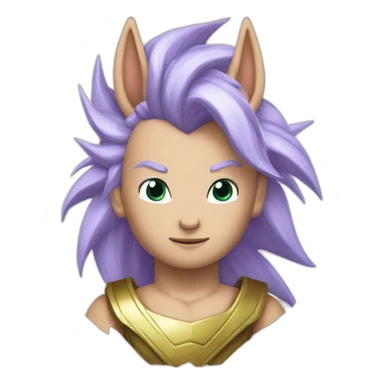 saiyan unicorn sticker