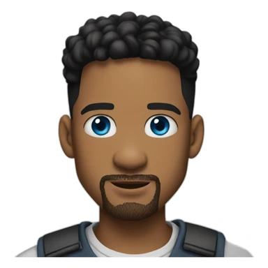 Will smith with blue eyes sticker
