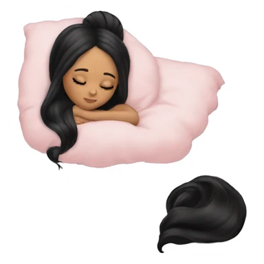 Ariana Grande sleeping with black hair  sticker