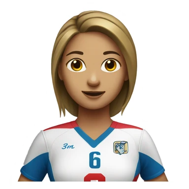 Girl volleyball  sticker
