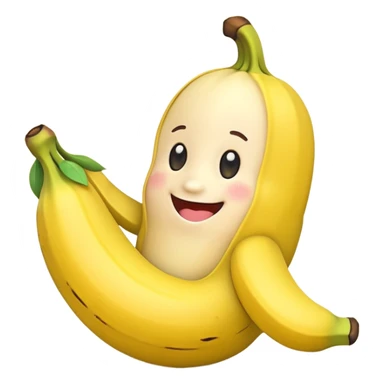 Cartoon cute banana toy sticker