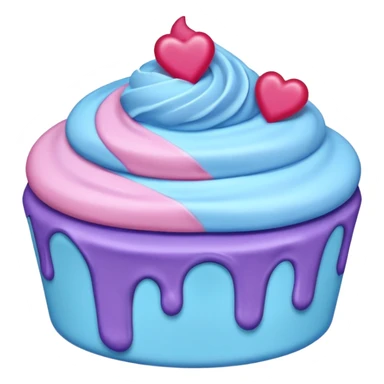 Desserts pinkie blue and purple sticker