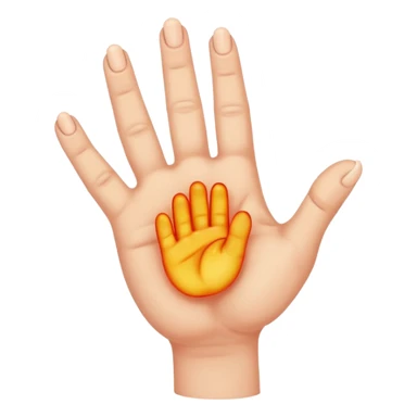 trigger finger hand sticker