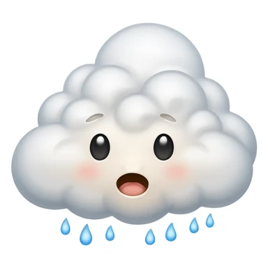 cartoon fart cloud, simple, expressive sticker