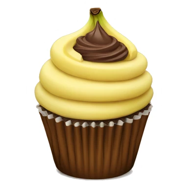 Banana chocolate cupcake  sticker