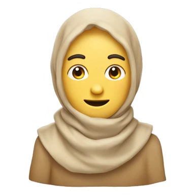 Beige Schal  sticker