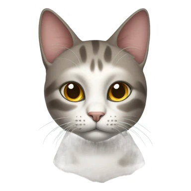 cat with hands around its neck sticker