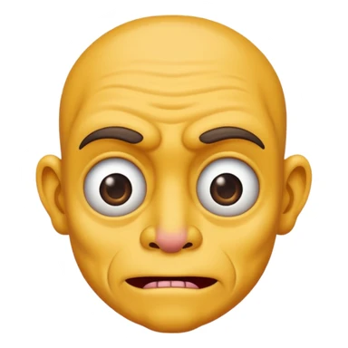 an very very very ugly human, male, with many ugly characteristics sticker