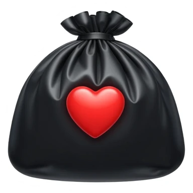 black inflated bag with red accent sticker