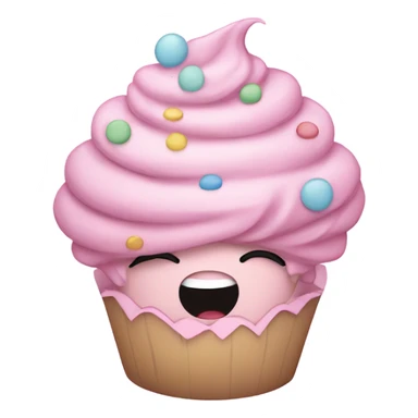 pastel pink cupcake hippie  sticker