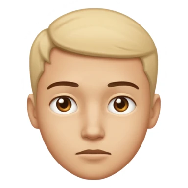 Person looking sideways and downward sticker