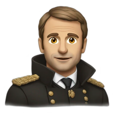 Macron en calvisi sticker
