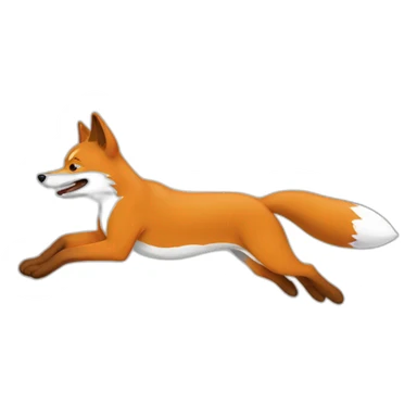 The quick brown fox jumps over the lazy dog sticker
