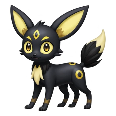 Meloetta-Umbreon-Nargacuga-Pokémon-Fakémon-creature sticker