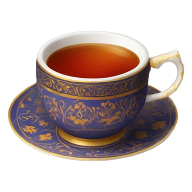 turkish tea cup sticker