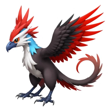 Trico-Gryphon-Braviary-Yveltal-Darkrai-Latias-Nargacuga-Silvally-fusion-creature (full body) sticker