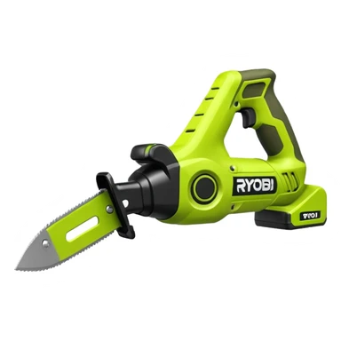 RYOBI ONE+ 18V Cordless Reciprocating saw battery emoji style sticker