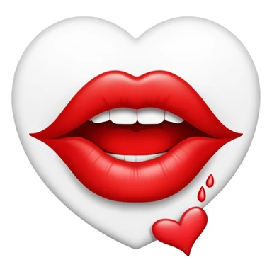 xoxo lip print sticker