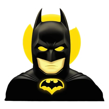 Batman's sign in the dark sky sticker