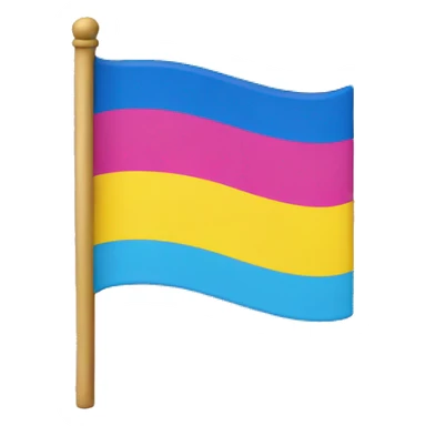 pansexual flag sticker