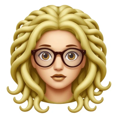 Medusa Versace with glasses  sticker