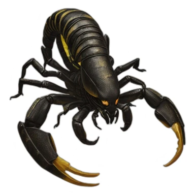Scorpion mortal kombat 1 realistic sticker