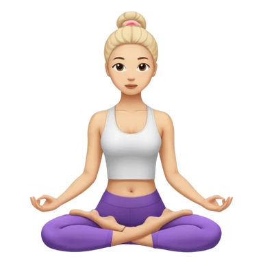 Realistic woman body doing yoga  sticker