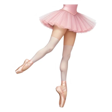 Coffee mug with ballerina legs in a pointe position wearing a ballet tutu sticker