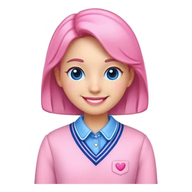 OH emoji with preppy stuff sticker