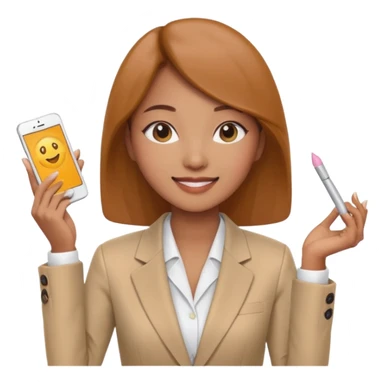 a korean product marketing expert women in cosmetics industry sticker