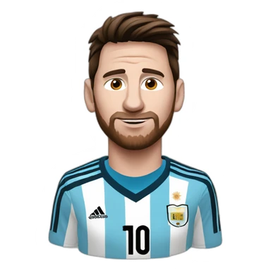 messi argentina sticker