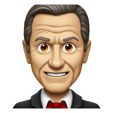 Vampire Kenneth Copeland with crossed arms sticker