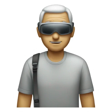 BLIND MAN whith photocamera sticker